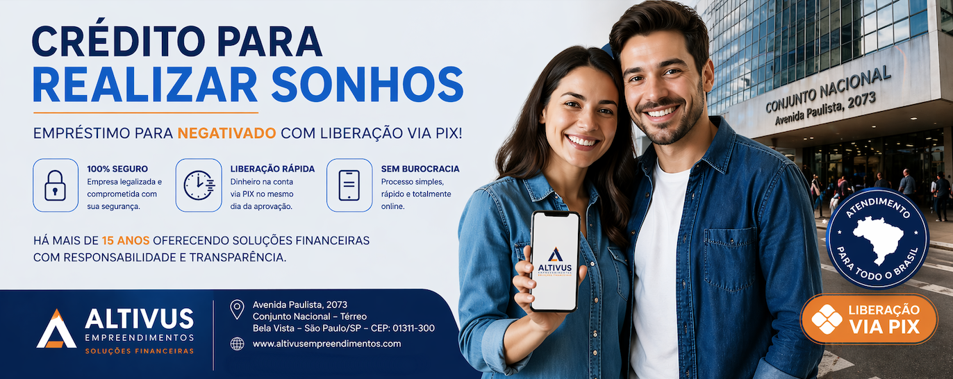 Altivus Empréstimo Pessoal para NEGATIVADOS